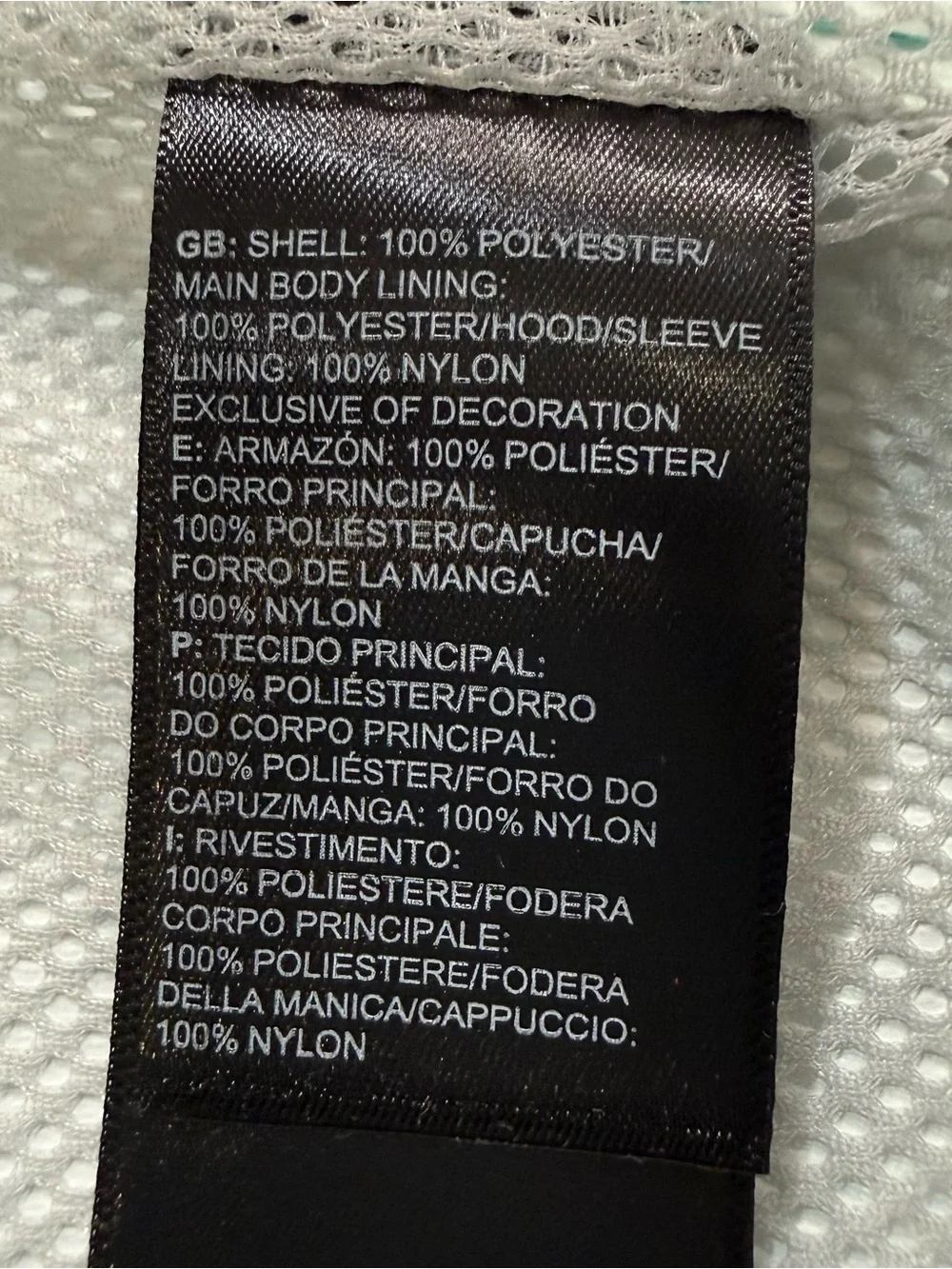 The North Face lightweight rain